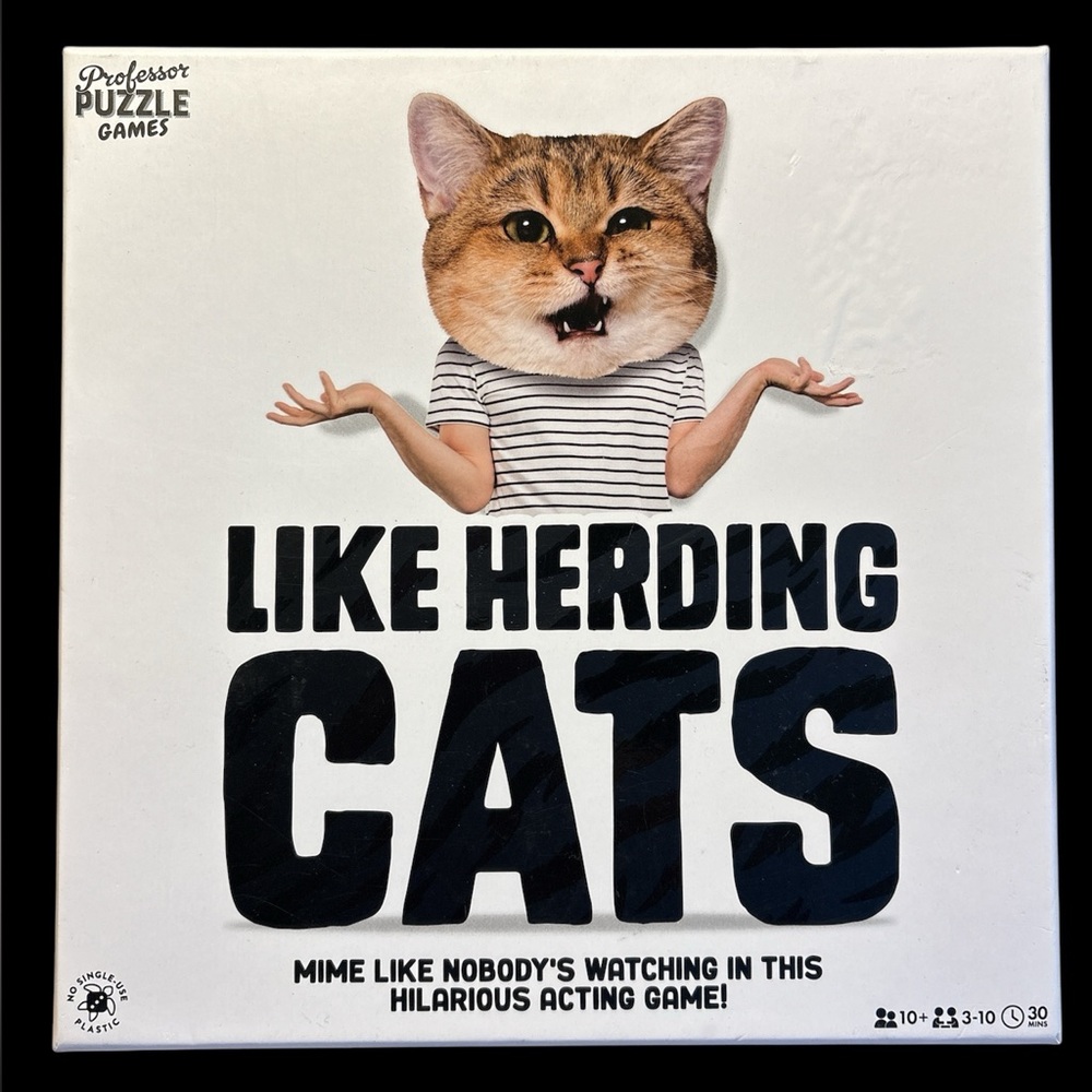 Like Herding Cats Game -‎ Miming Acting Game - Ages 10+ 3-10 Players 30 Min. NEW